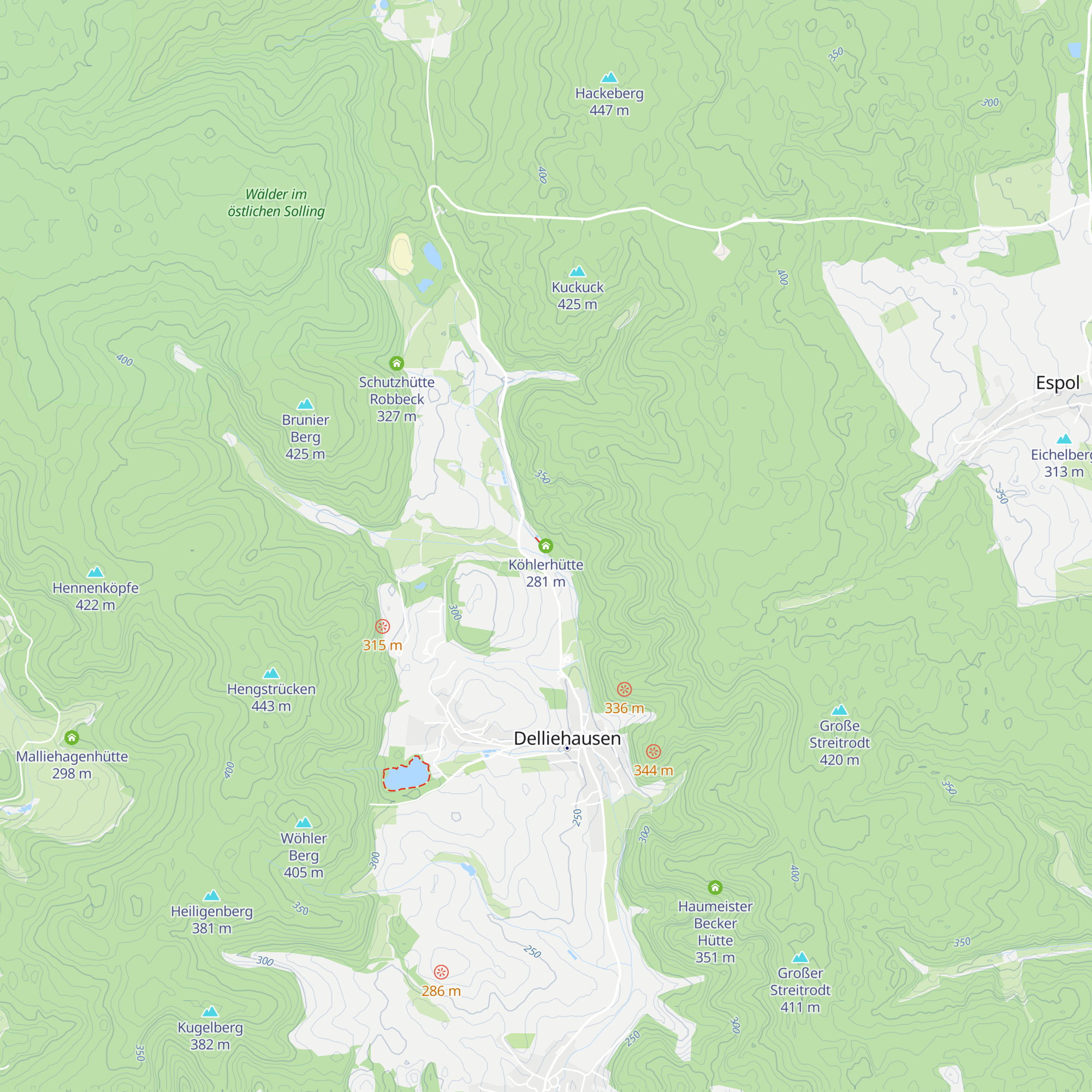 Köhlerhütte map