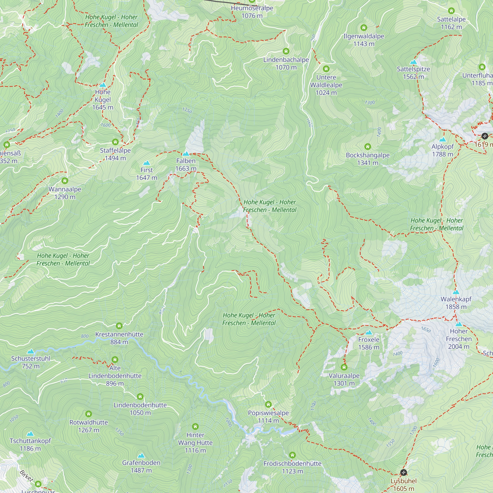 Schwammalpe map