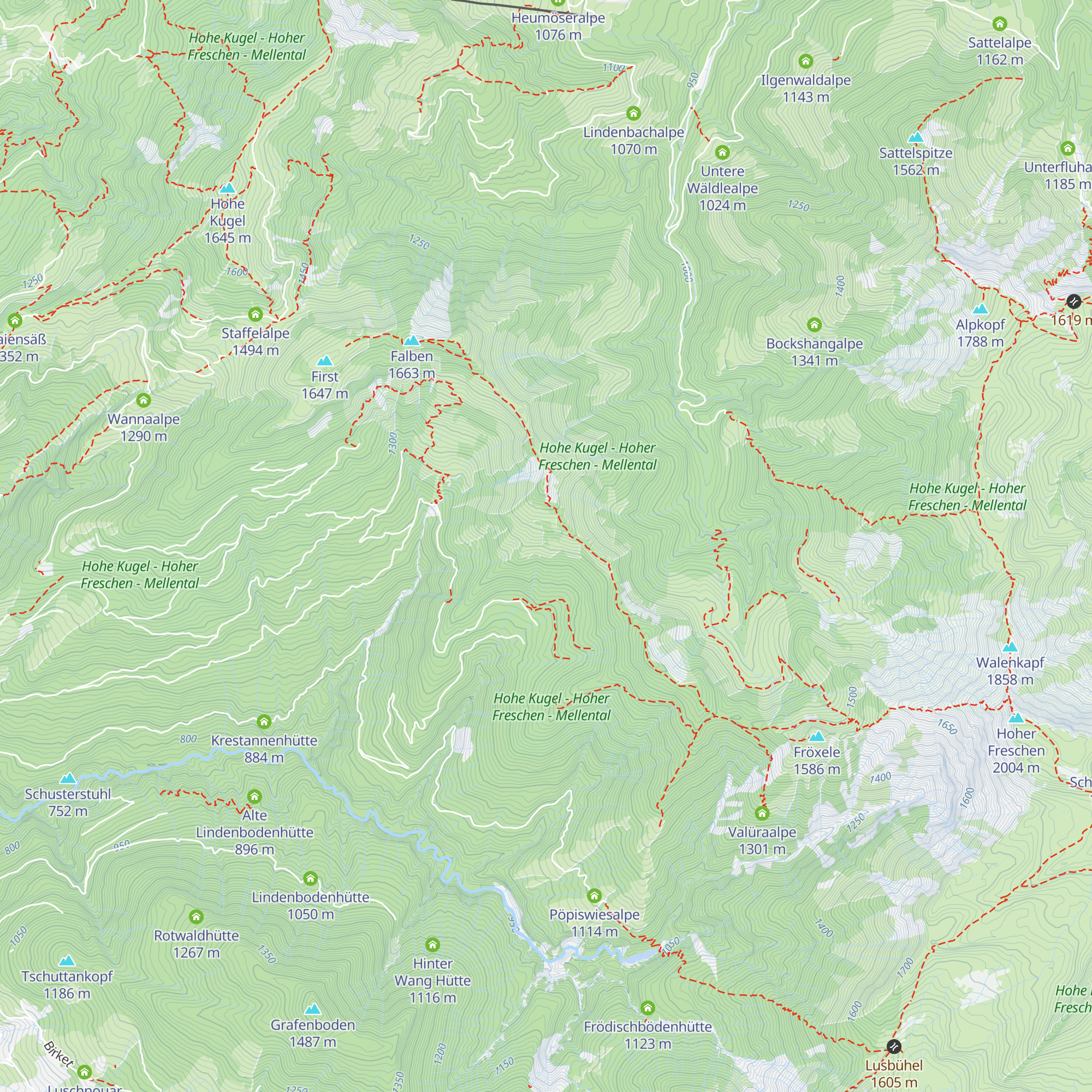 Schwammalpe map