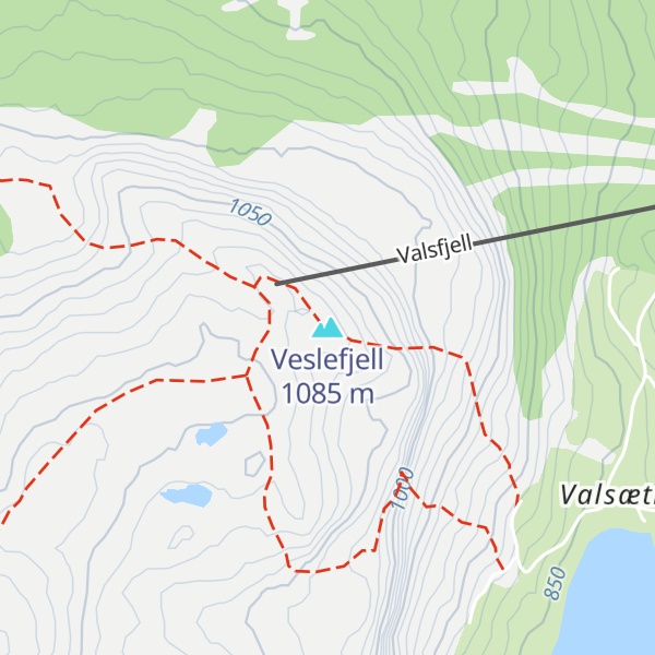 Map of Veslefjell