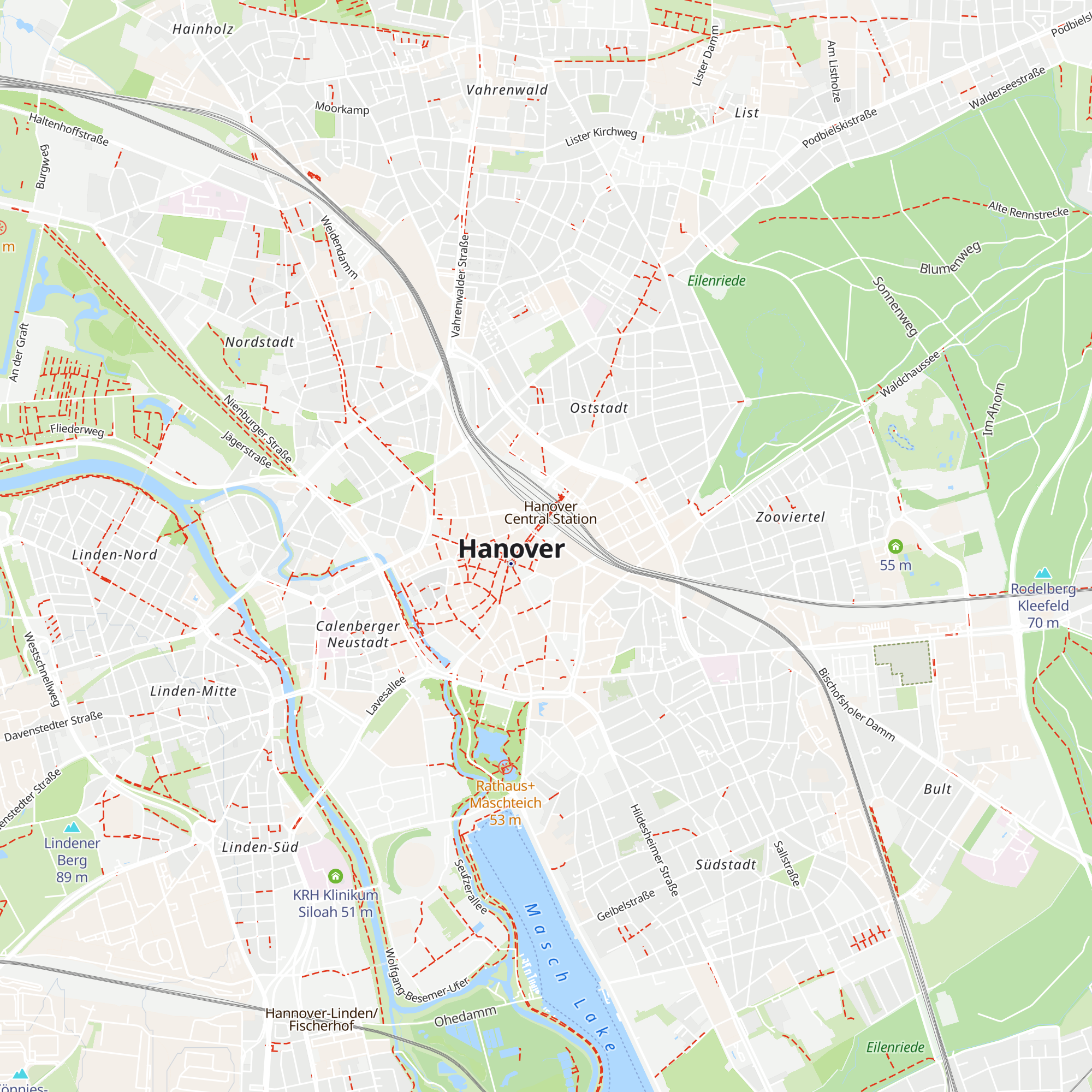 Tourism information office Hanover map