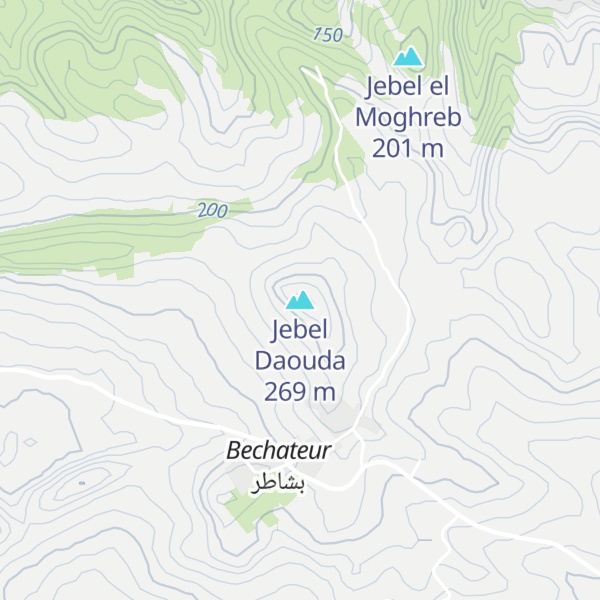 Map of Jebel Daouda