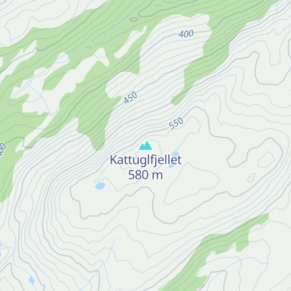 Map of Kattuglfjellet