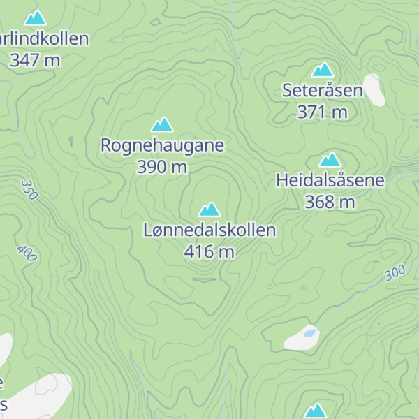 Map of Lønnedalskollen