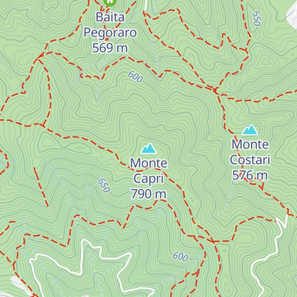 Map of Monte Capri
