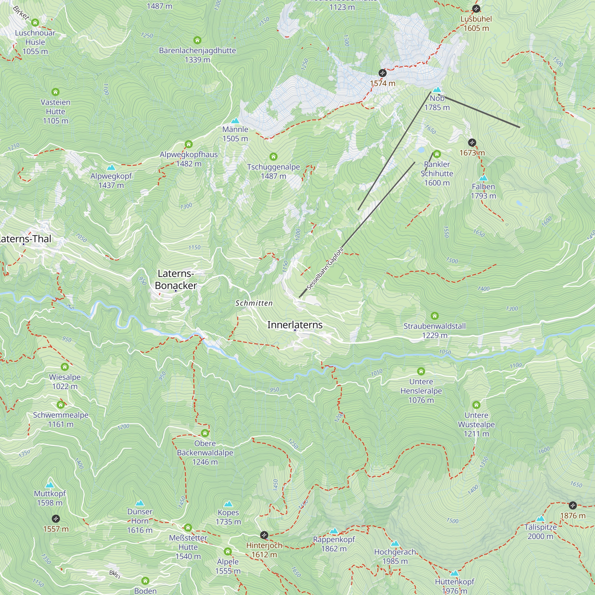 Restaurant Kuhstall map