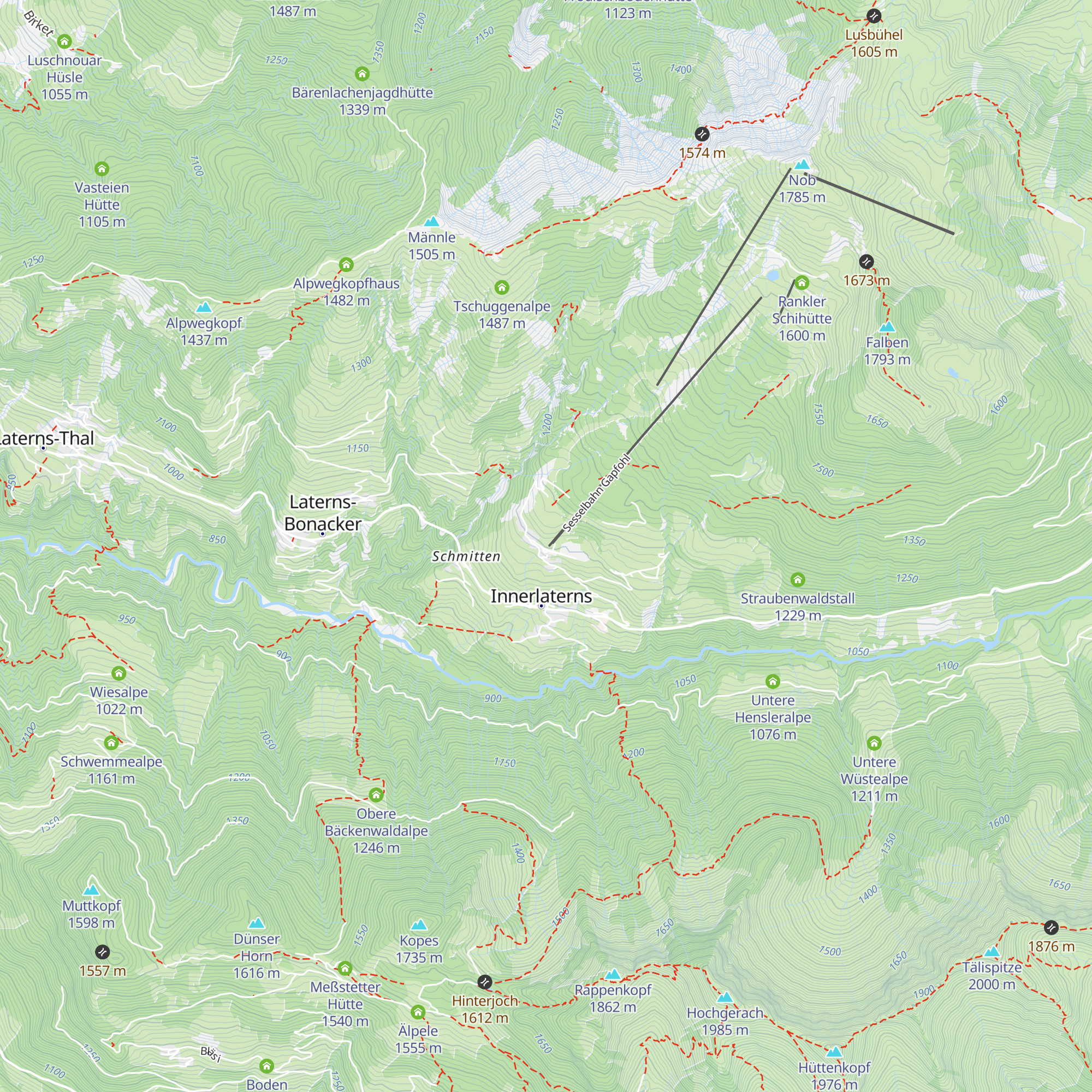 Restaurant Kuhstall map