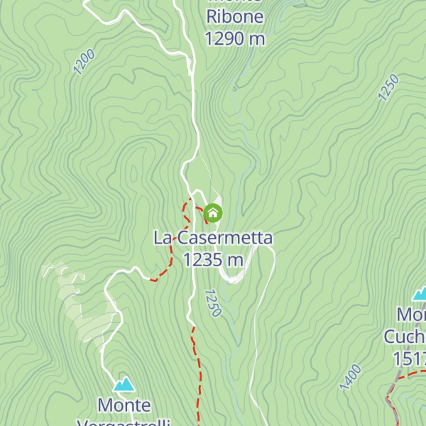 Map of La Casermetta