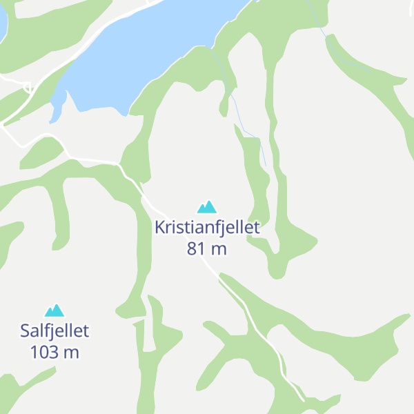 Map of Kristianfjellet