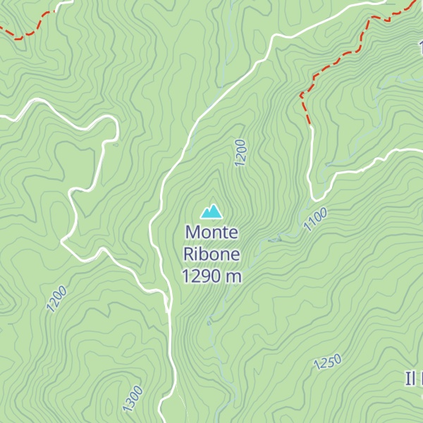 Map of Monte Ribone