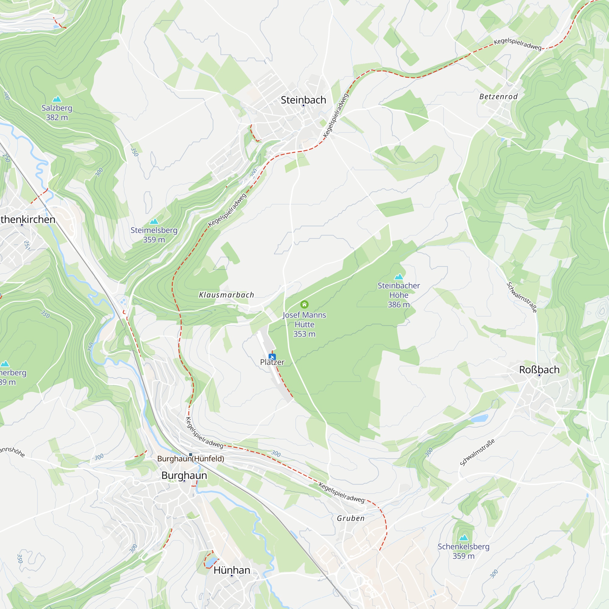 Josef Manns Hütte map
