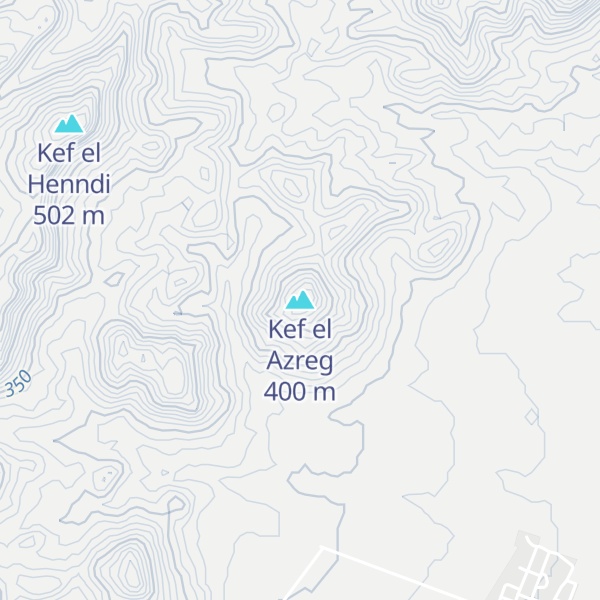 Map of Kef el Azreg
