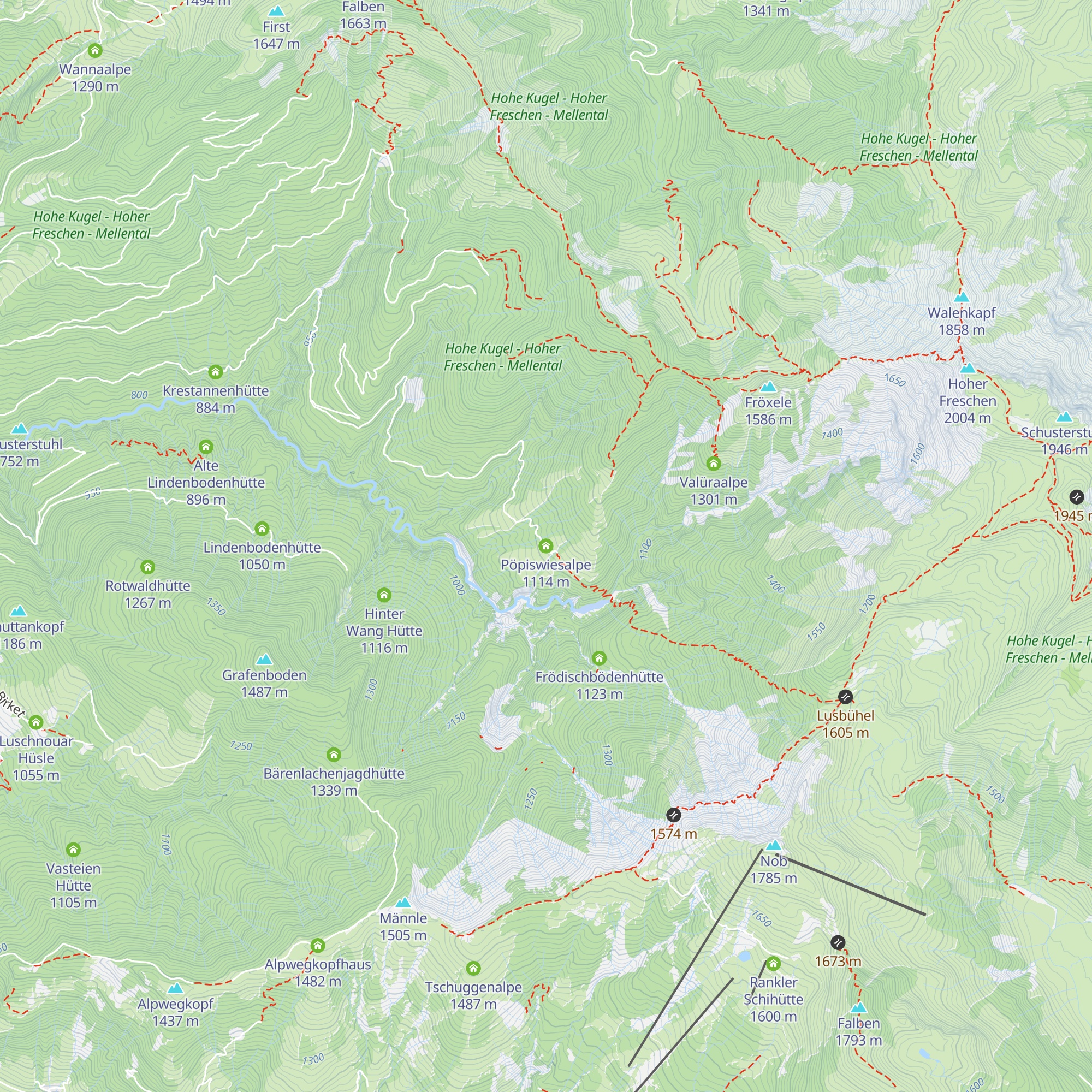 Pöpiswiesalpe map