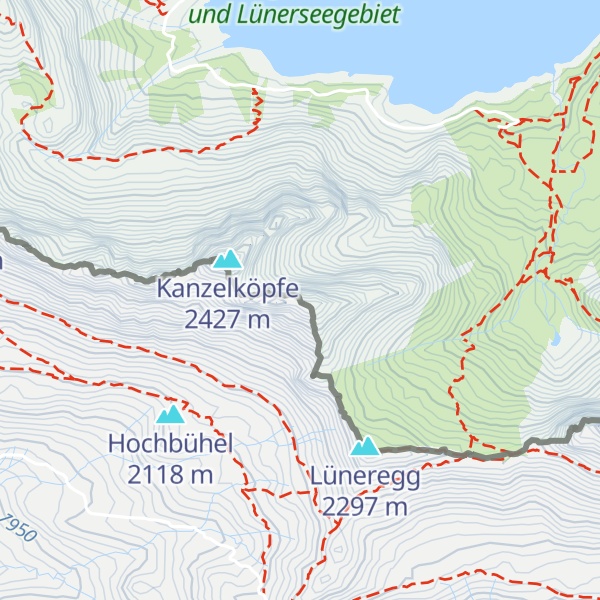 Map of Kanzelwand