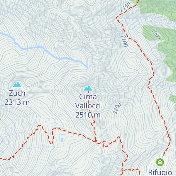 Map of Cima Vallocci