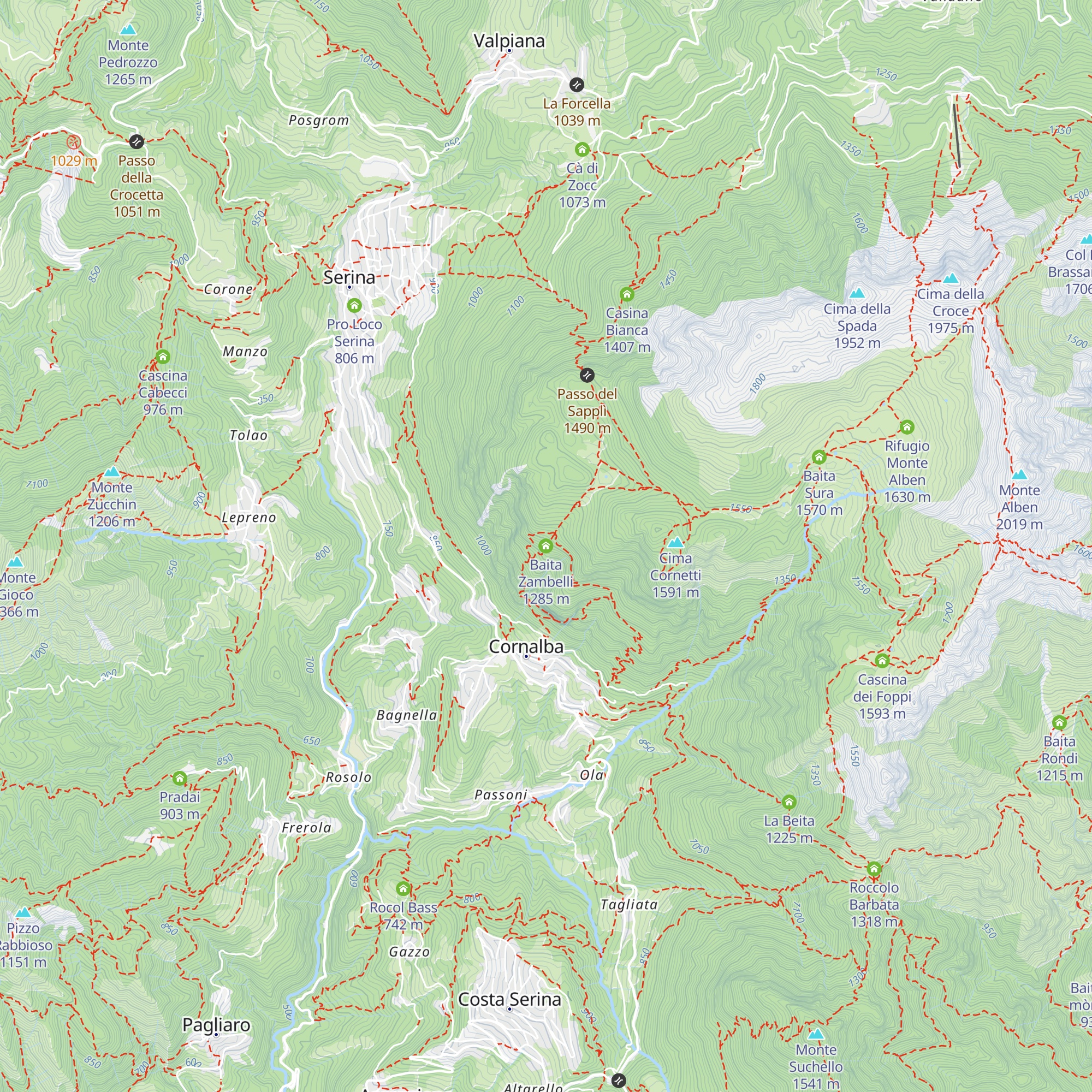Baita Zambelli map