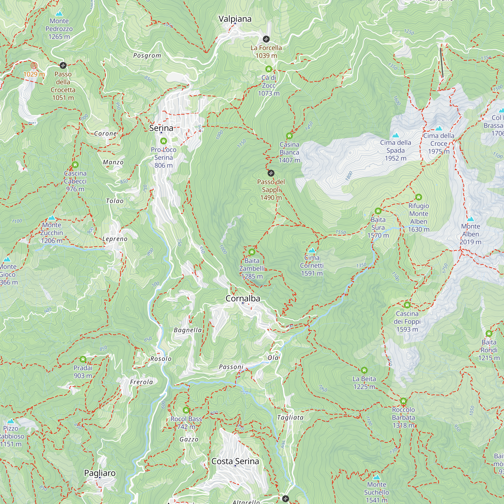 Baita Zambelli map