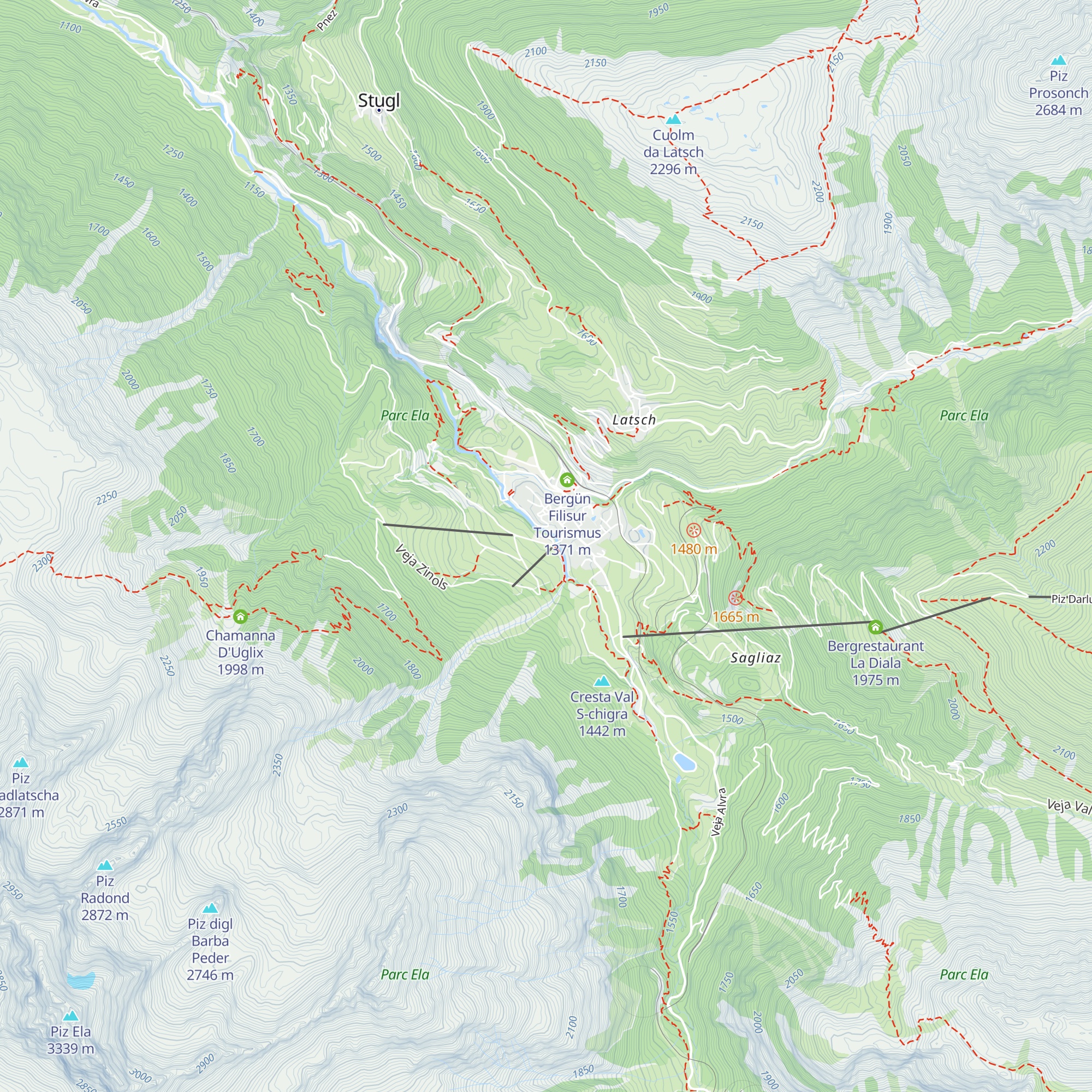 La Posina map