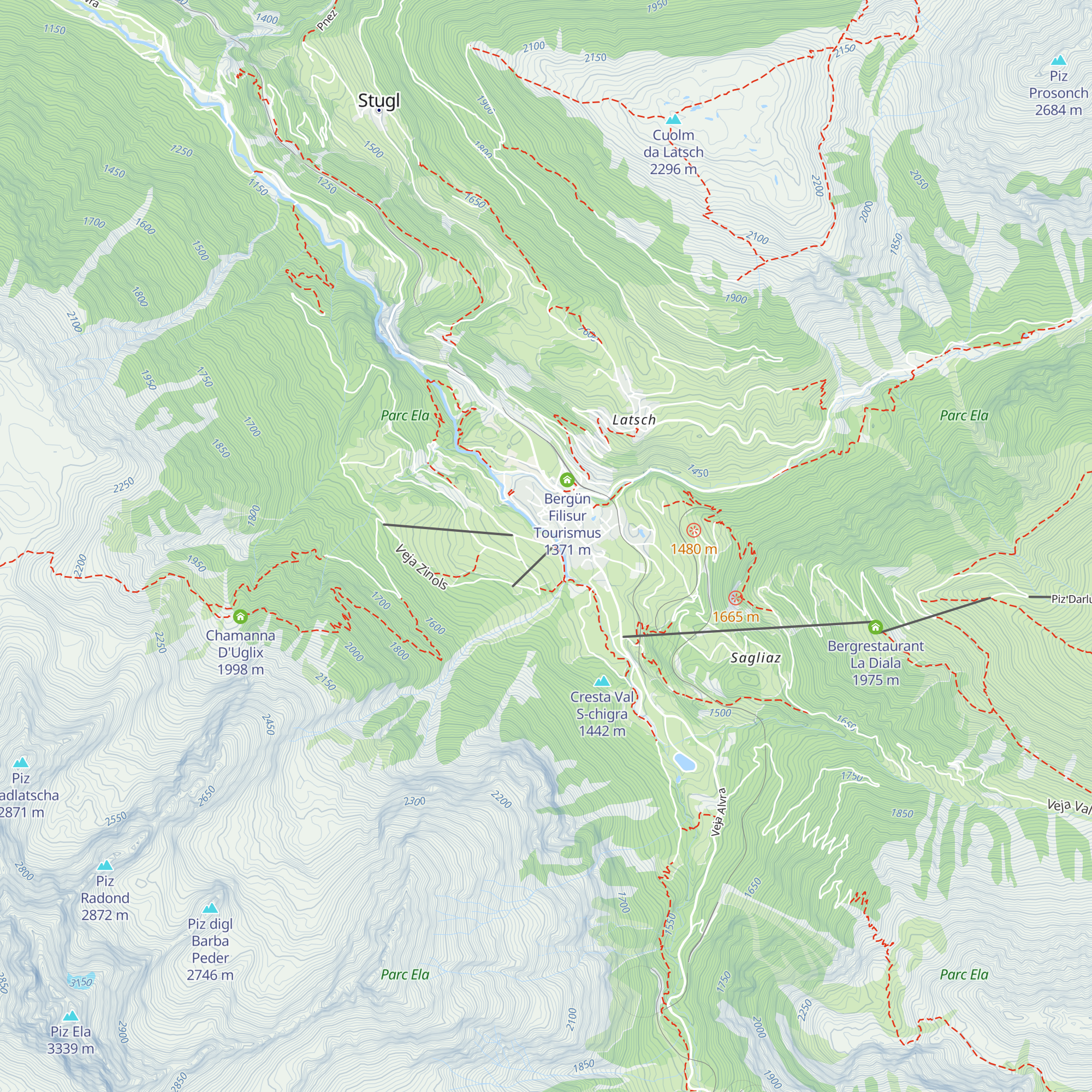 La Posina map