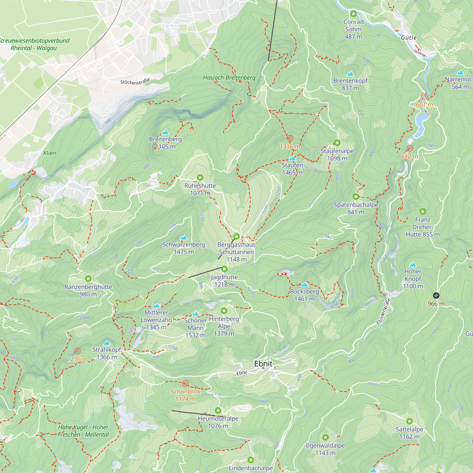 Berggasthaus Schuttannen map