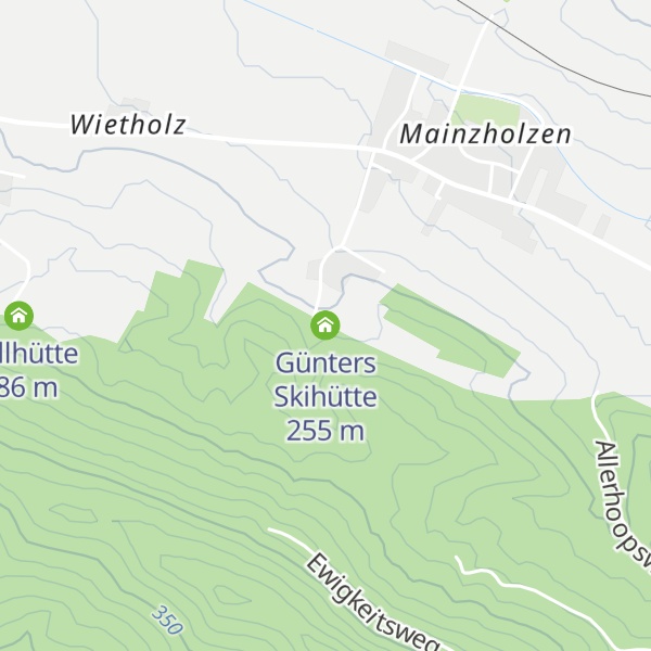 Map of Günters Skihütte