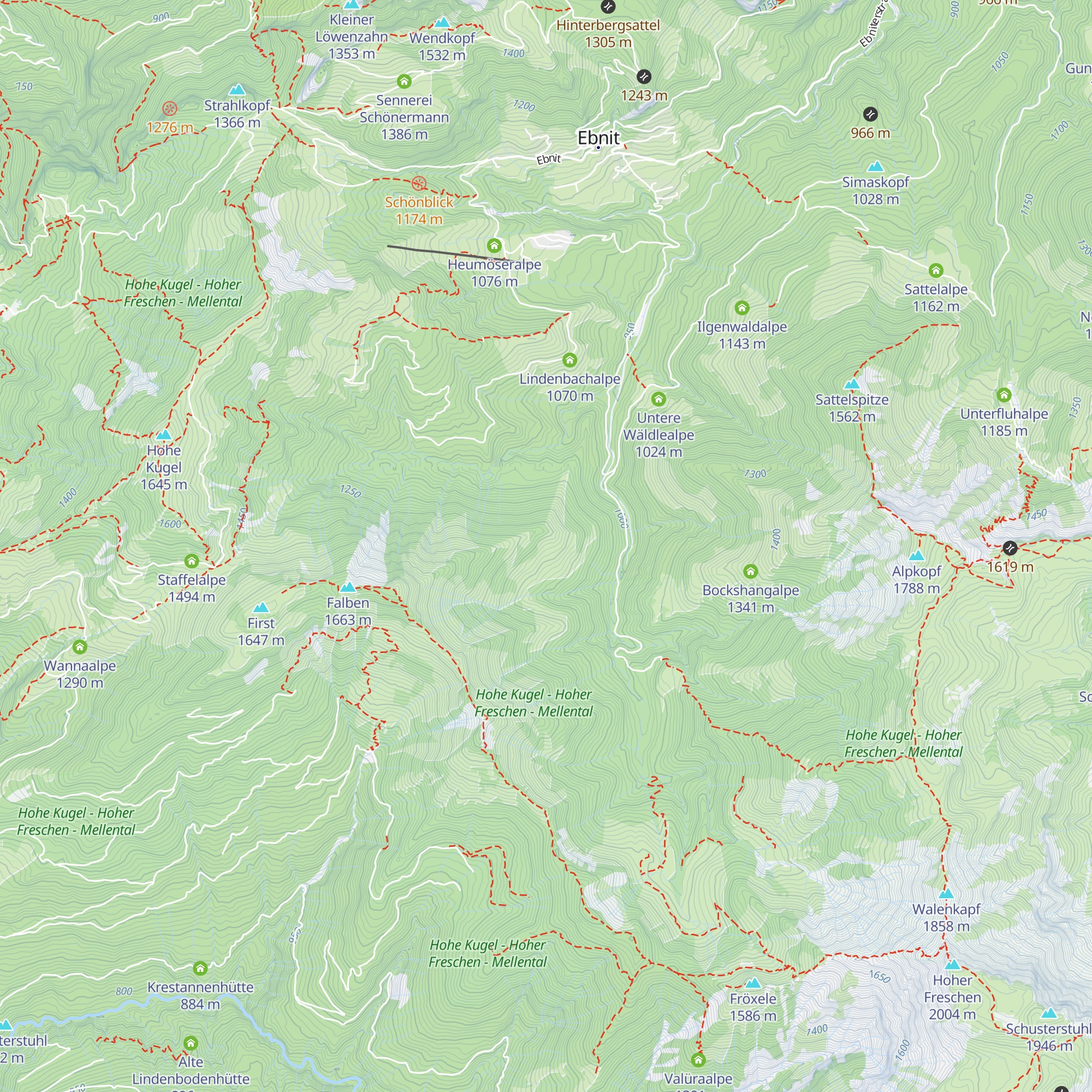 Jägerswaldalpe map