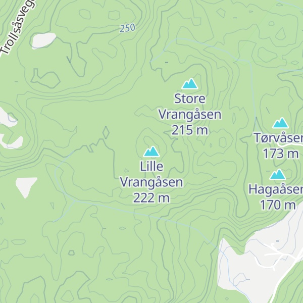 Map of Lille Vrangåsen