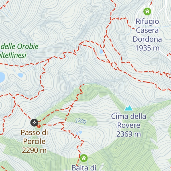 Map of Monte Cadelle