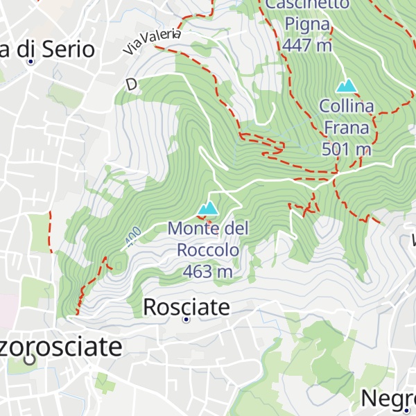 Map of Monte del Roccolo