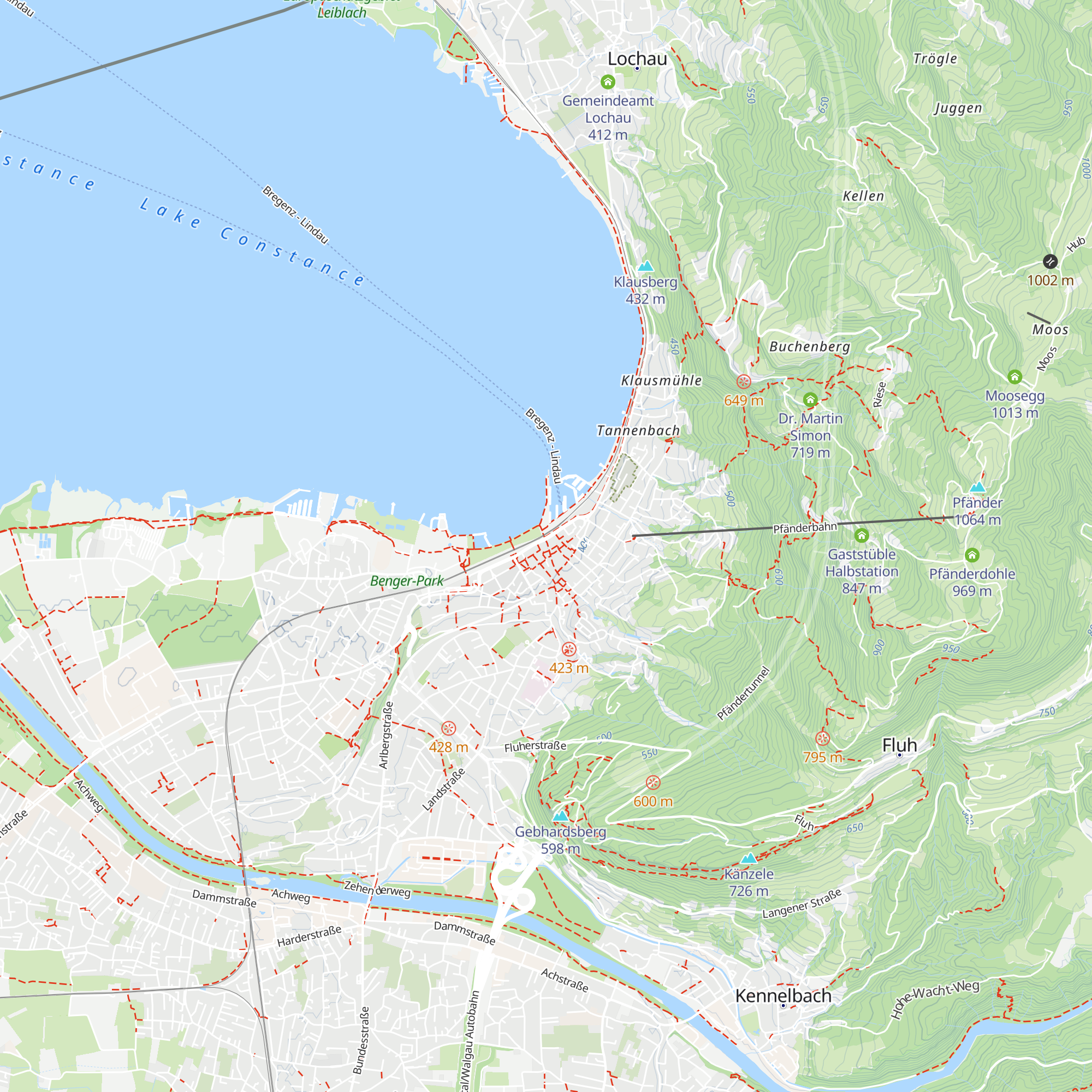 Bregenz Tourismus & Stadtmarketing map