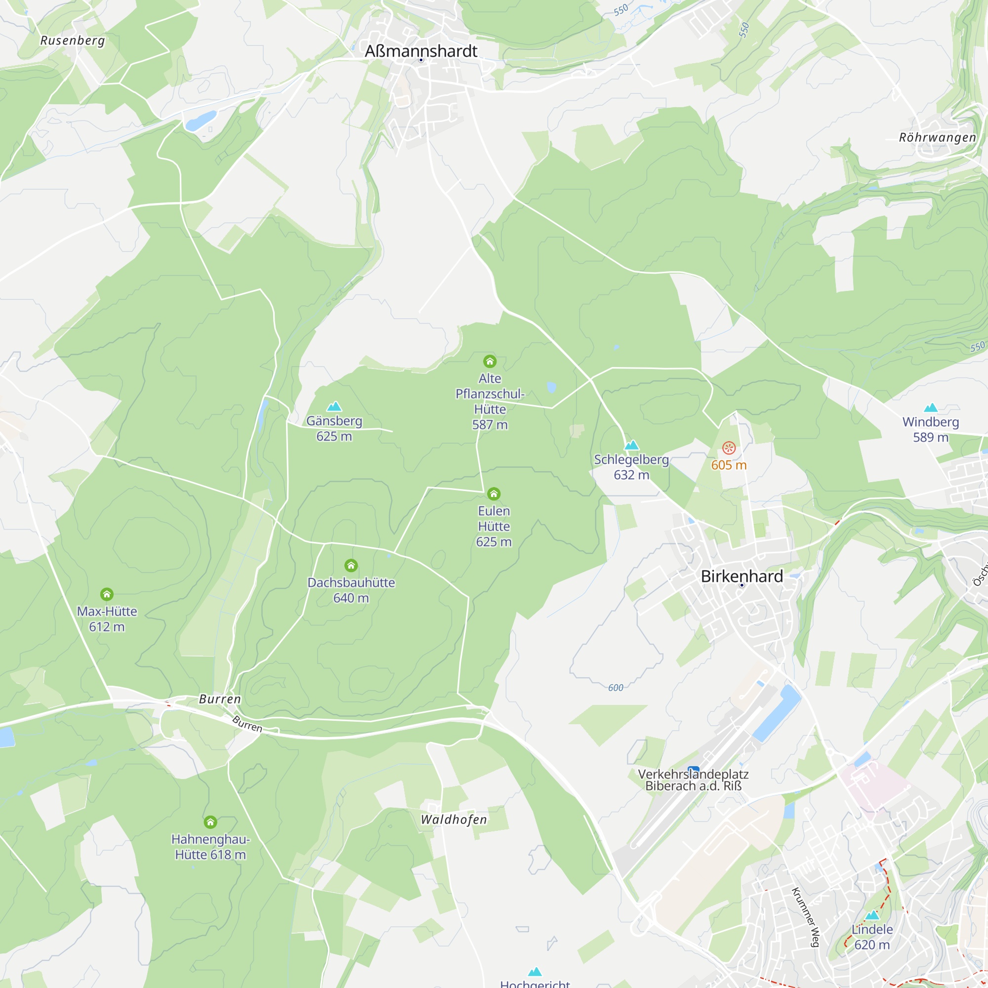 Eulen Hütte map