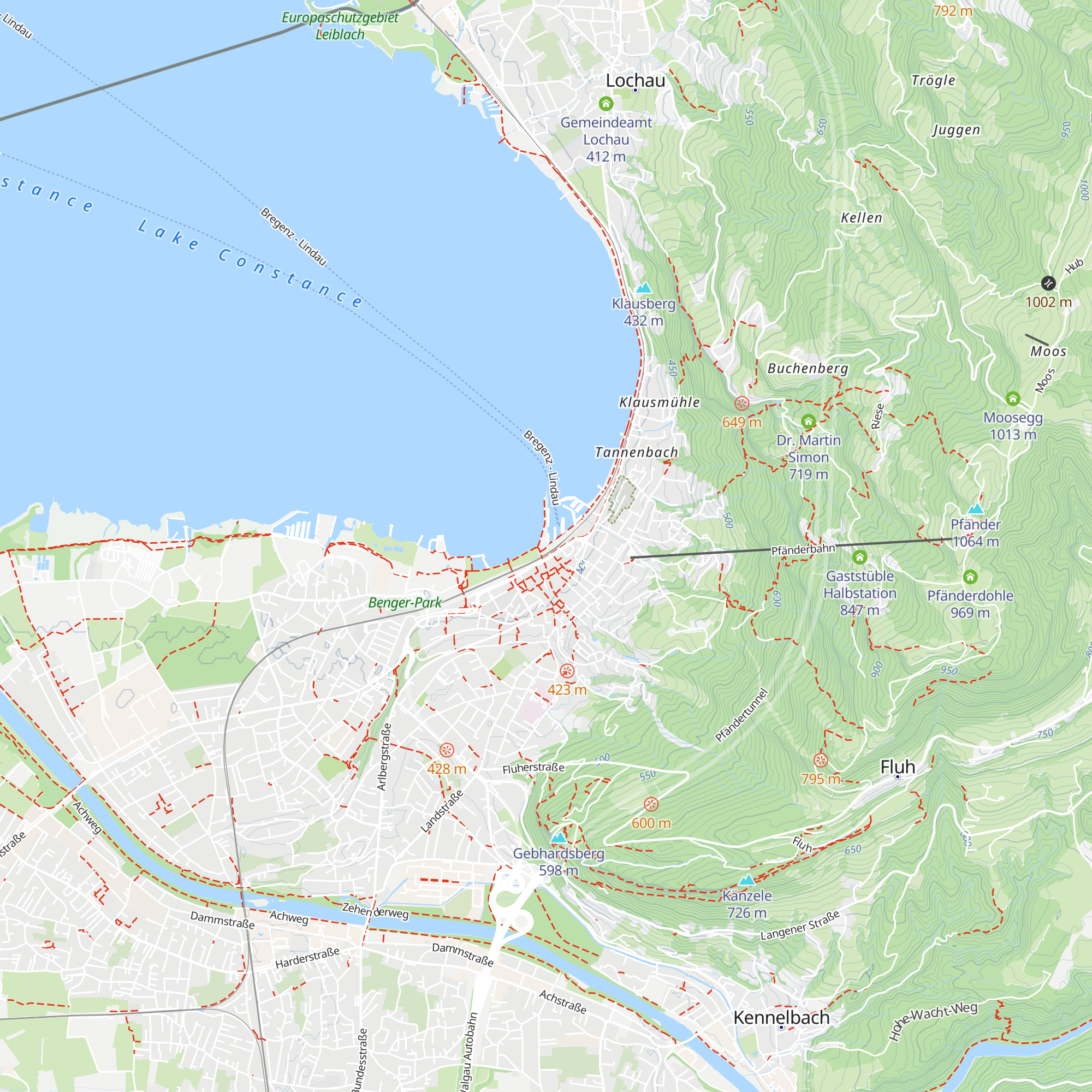 Vorarlberg Lines Bodenseeschiffahrt map
