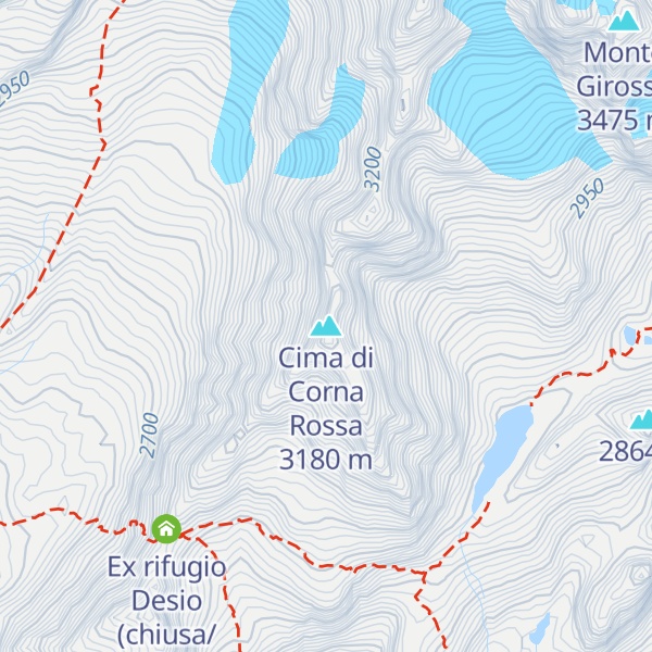 Map of Cima di Corna Rossa