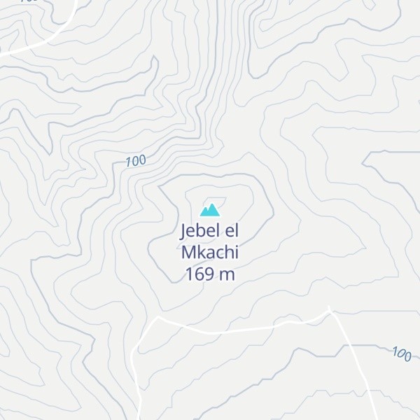 Map of Jebel el Mkachi