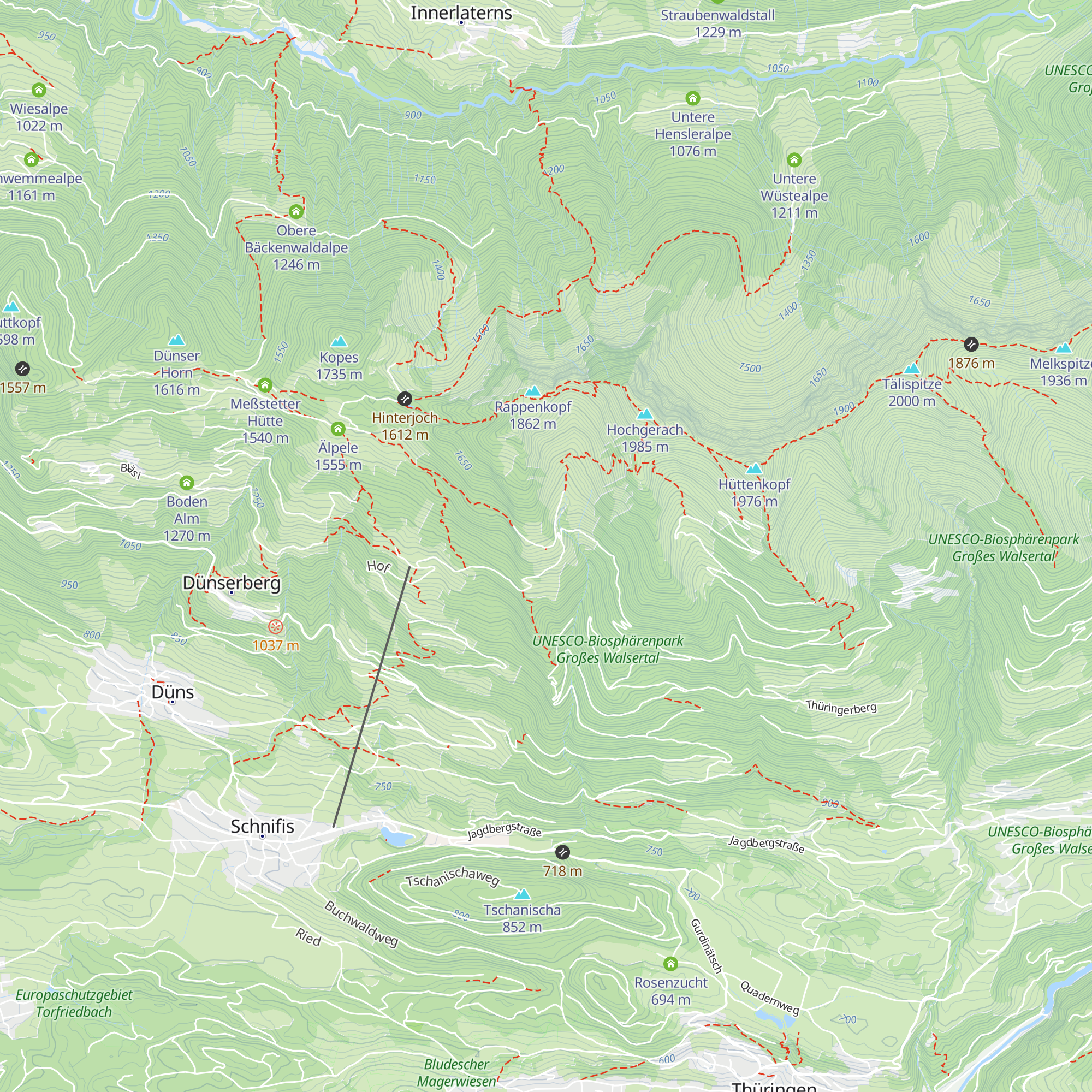 Äußere Alpila map