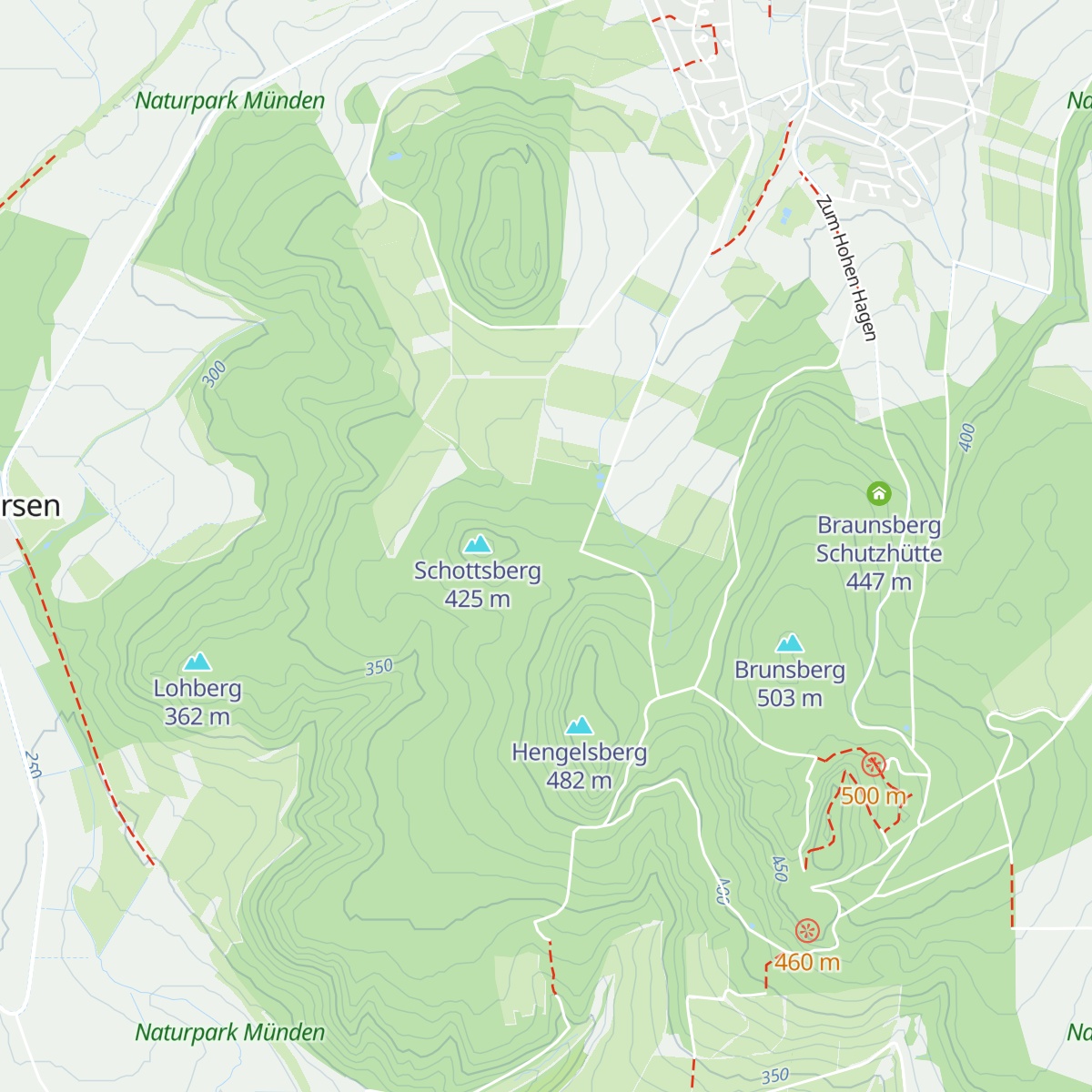 Konfirmanden Schutzhütte map