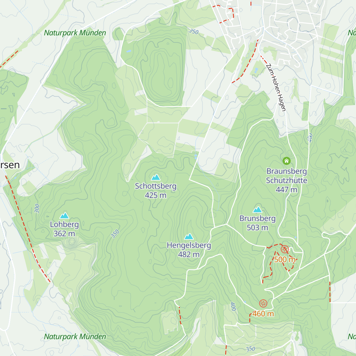 Konfirmanden Schutzhütte map