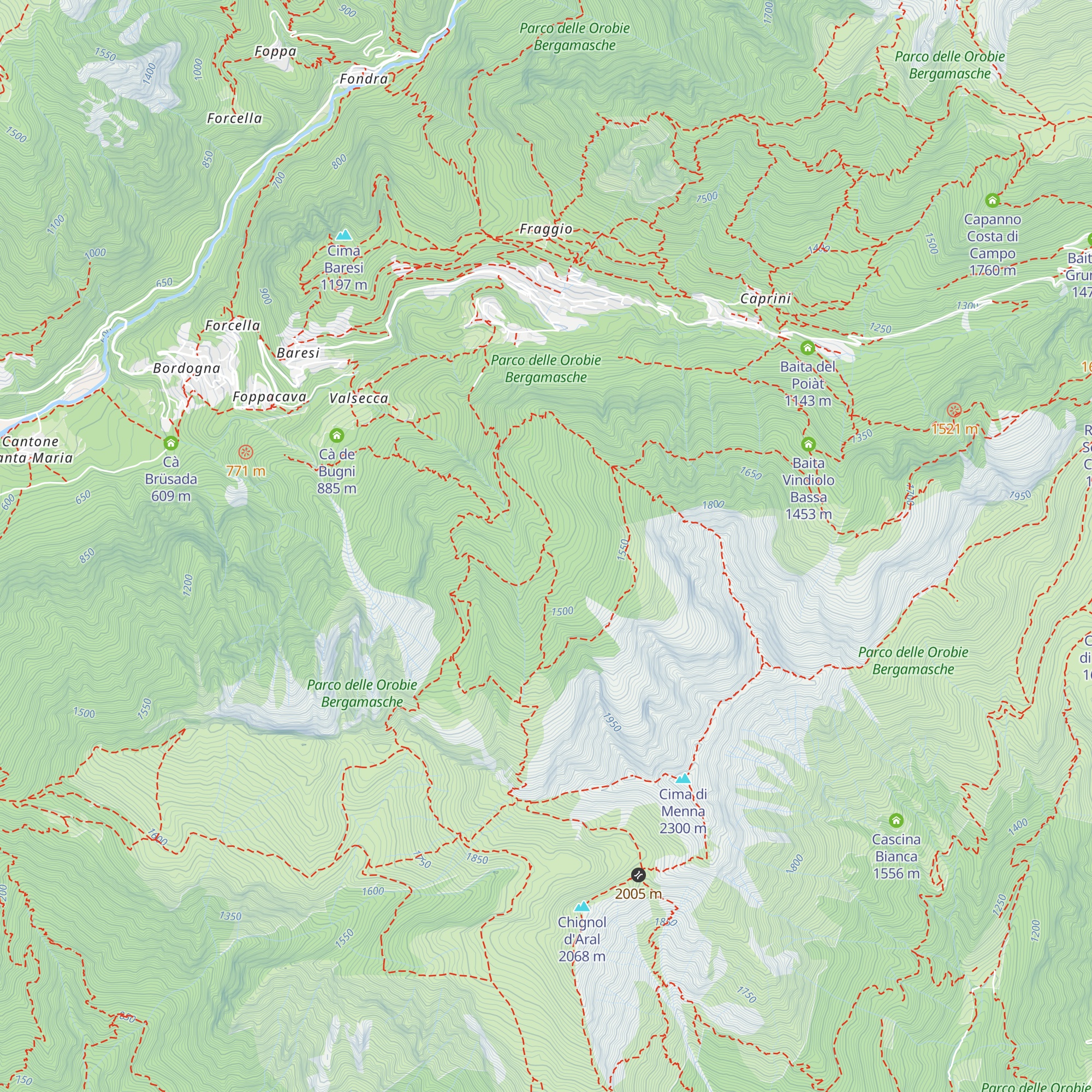 Baita dello Zoppo map