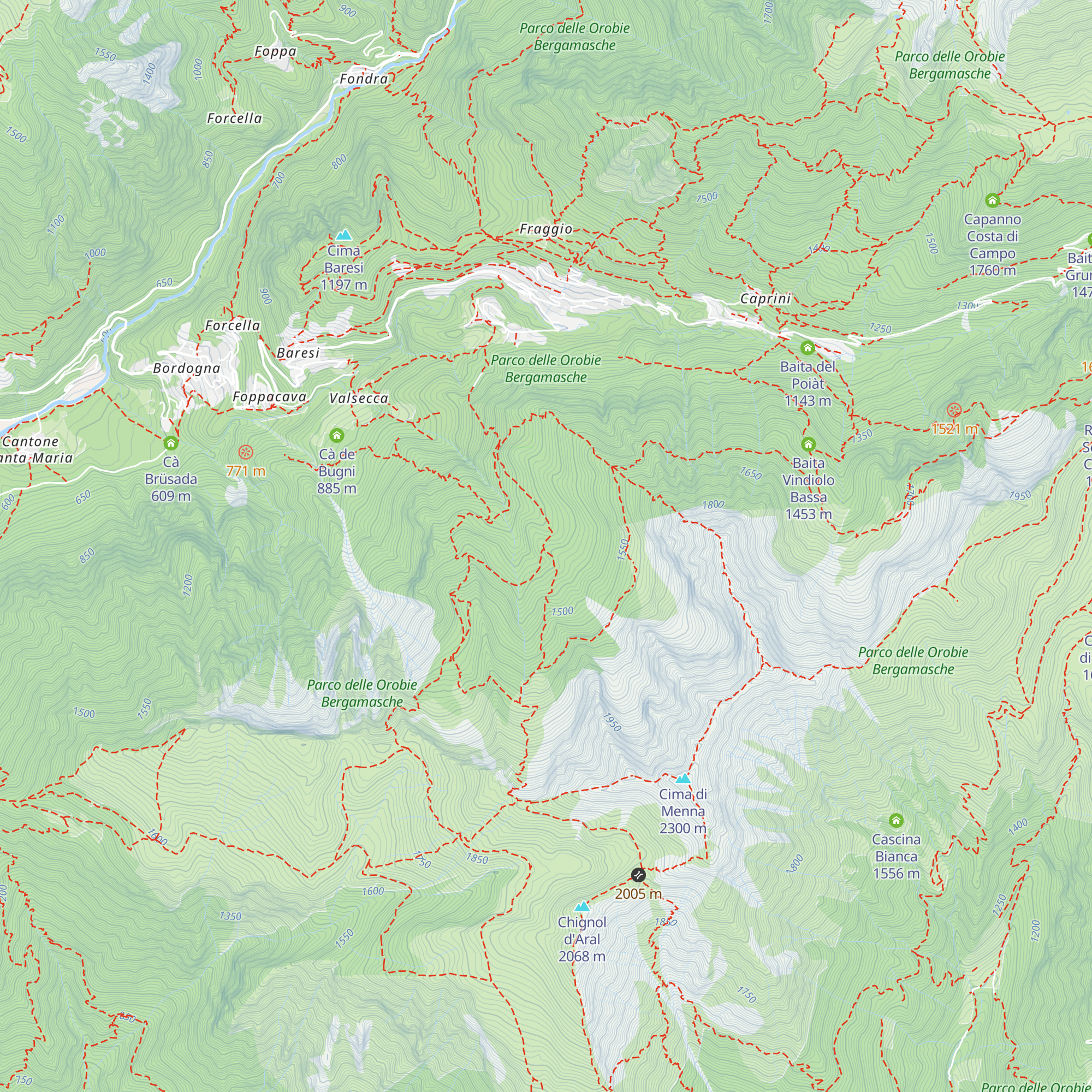 Baita dello Zoppo map