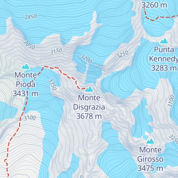 Map of Monte Disgrazia