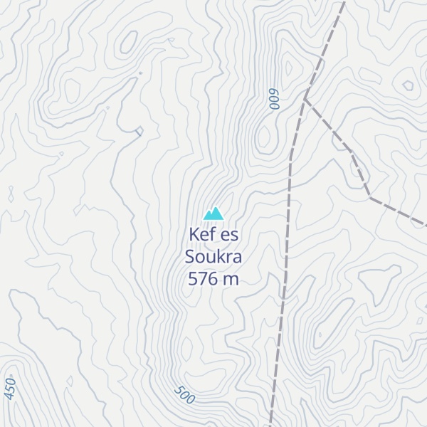 Map of Kef es Soukra