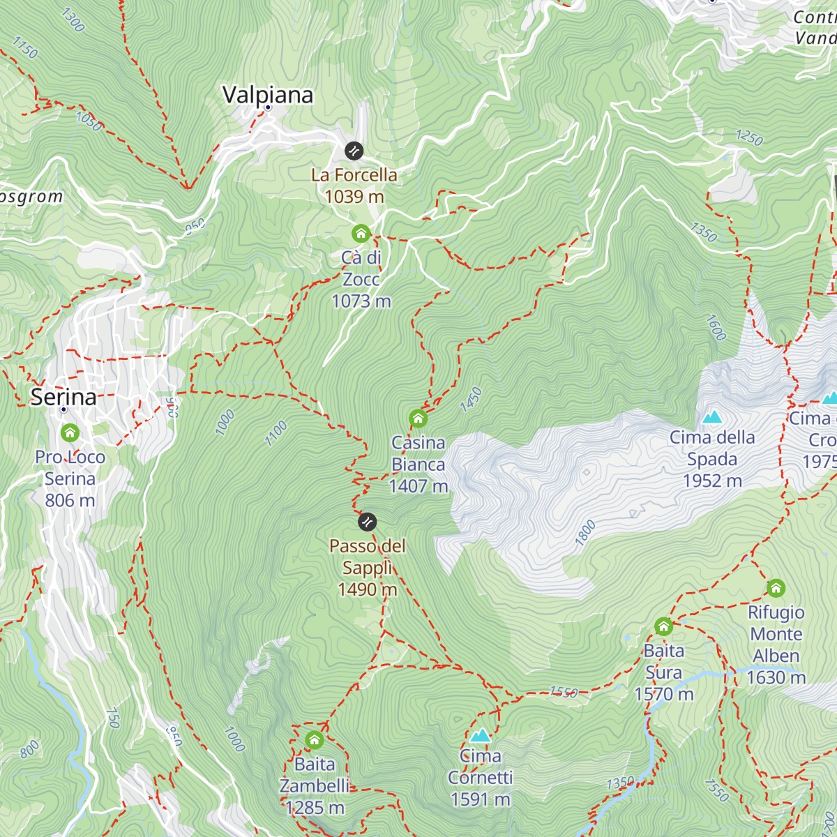 Casina Bianca map