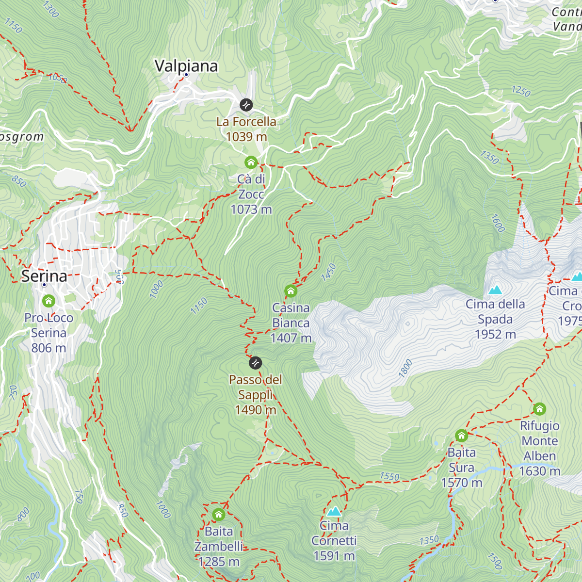 Casina Bianca map