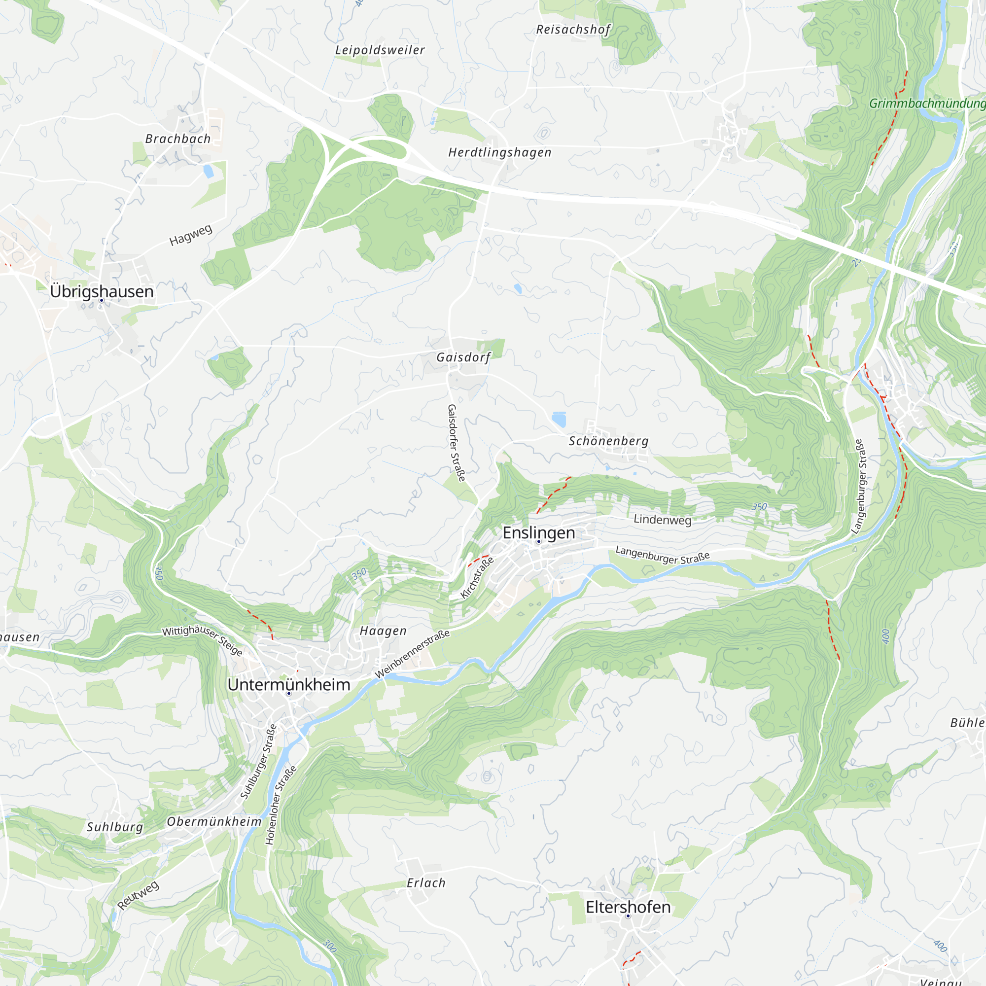 Ochsenrain-Hütte map
