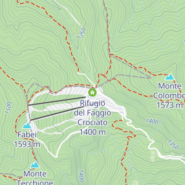 Map of Rifugio del Faggio Crociato