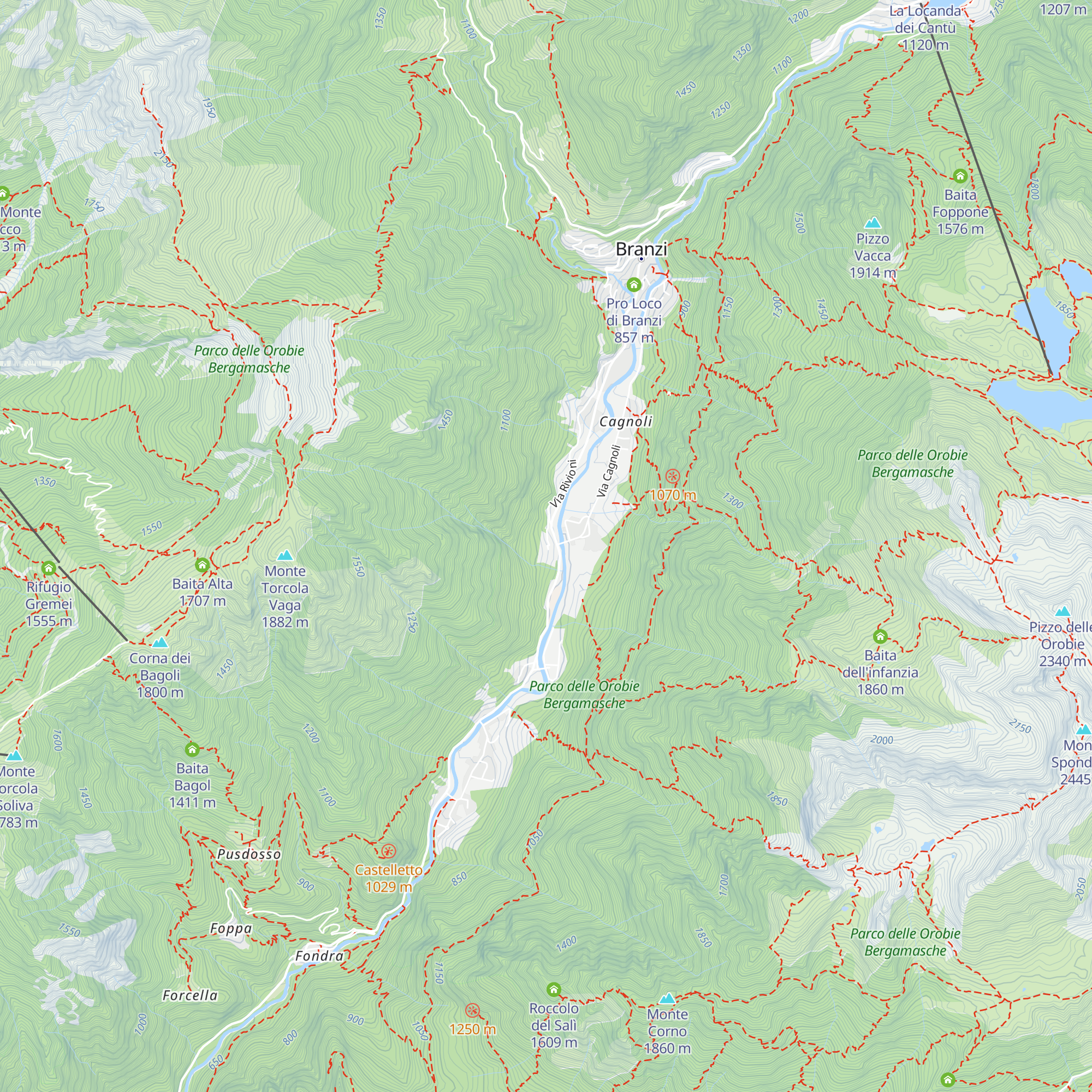 Agriturismo alle Baite map