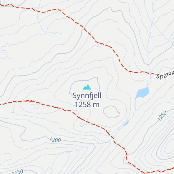 Map of Synnfjell
