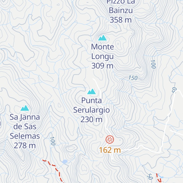 Map of Punta Serulargio