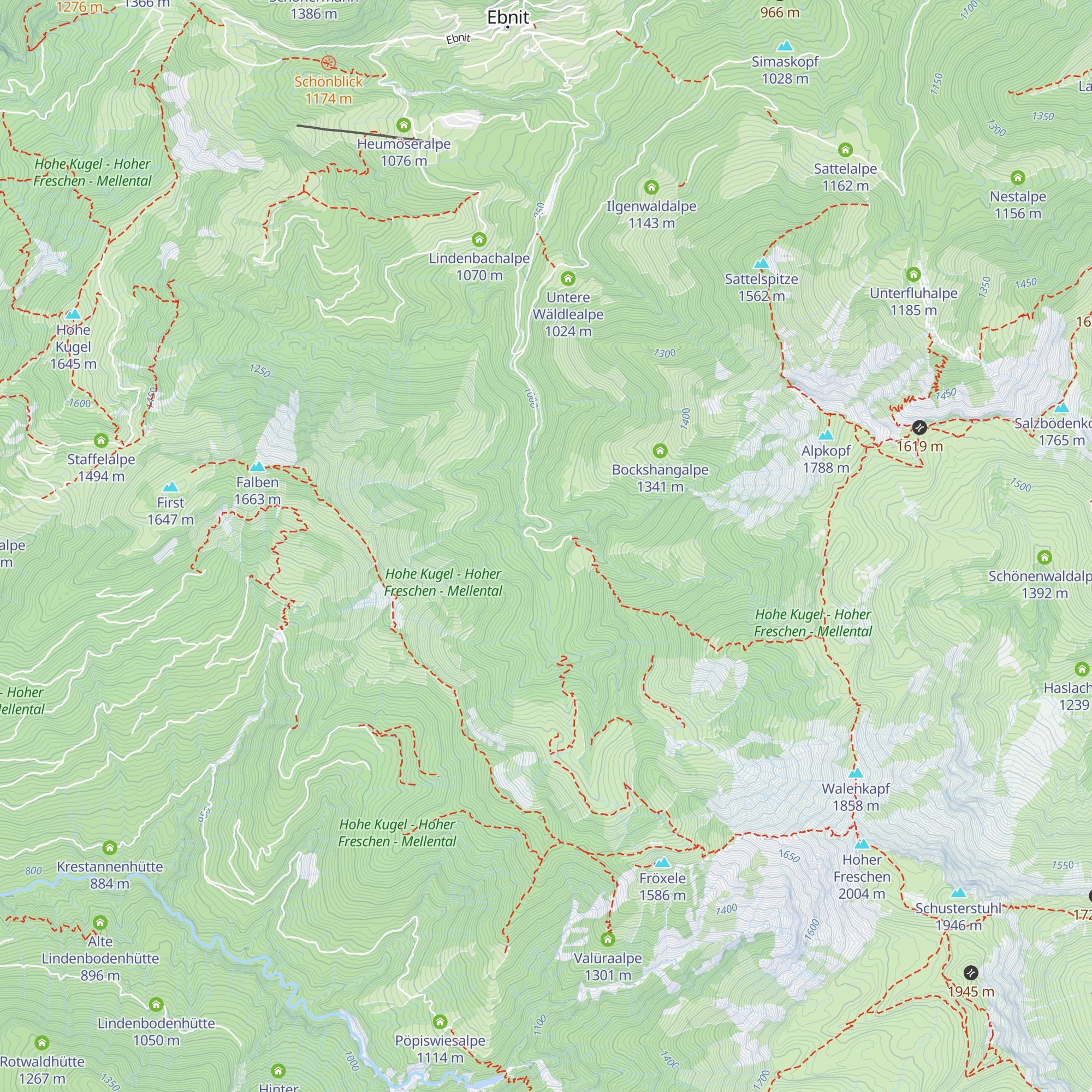 Achrainalpe map