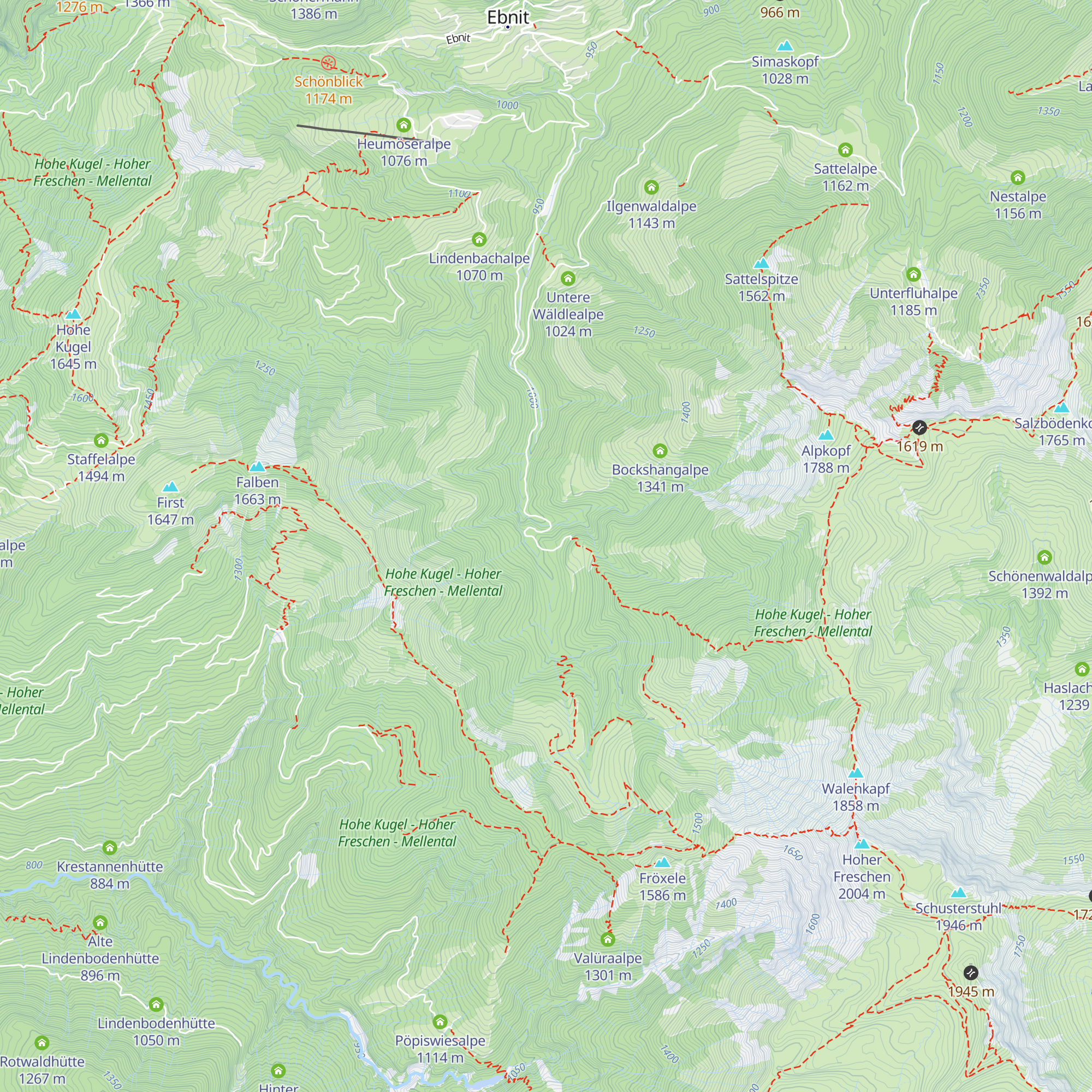 Achrainalpe map